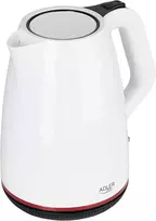 Adler - plastikinis virdulys 1.7 l, apsauga nuo virimo be vandens, 2200 w galia, baltas