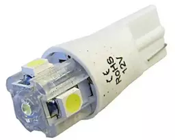 Rs led led lemputė w5w 5 smd t10 w3w balta šalta 12v