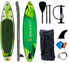 Thunder Pripučiama Sup lenta 335cm plaukiojimui Halo-fit Sup11 Žalias + Priedai