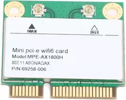 Belaidė kortelė Mpe Ax1800h Rtl8852be 1800mbps Dual Band Wireless Fidelity 6 Bluetooth 5.2 Pcie tinklo adapteris, skirtas Android, skirtas Linux