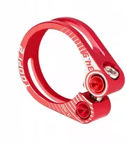 Lengvas sėdynės stovo spaustukas Sėdynės spaustuko varžtai Sėdynės greito atleidimo mechanizmas 34,9 mm Raudonas