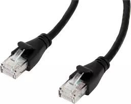 Amazon Basics Rj45 Cat6 Ethernet tinklo kabelis, 5 vnt., 1000Mbps, juodas