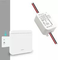 Tedeligo belaidis jungiklio šviesos rinkinys, mobilusis belaidis nuotolinio valdymo jungiklis Ac220v 230v 10a relės imtuvas lengvam montavimui lempai 100m valdymo diapazonas