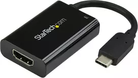 Startech.com usb-c į hdmi adapteris su usb maitinimo šaltiniu - usb type c į hdmi keitiklis kompiuteriams su usb c - 4k 60hz