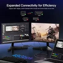 Displayport į Hdmi 2.1 Kabelis 8k 60hz, 4k 144hz, Hdr, Vrr