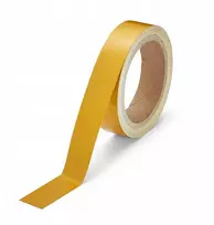 Atspindinti įspėjamoji lipni geltona juosta 25mm Heskins 10m