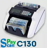 Payscan C130 banknotų skaičiuoklis Uv, Mg, Dd patikra nominalų skaičiavimas