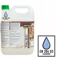 Vikolis Zeno D3 5kg skaidrūs profesionalūs medienos klijai