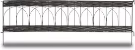 Windhager Apvadas gėlių lysvėms pvc ratanas 35 x 100 cm antracito spalvos