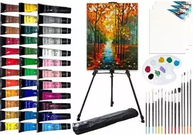 Craft Sensations Dailininko rinkinys drobė molbertas dažai #36