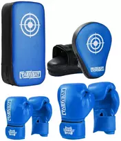 Bokso apsaugos Bokso pirštinės Kick Pack Rinkinys Bokso treniruočių rinkinys mėlynas