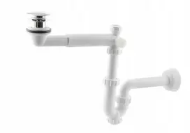 Hytti chromuotas praustuvo sifonas Click Clack fi 32