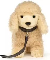 Orange Toys Uni-toys - pudelis abrikosinis, stovintis (su pavadėliu) - 30 cm (ilgis) - pliušinis šuo - pliušinis žaislas, minkštas žaislas