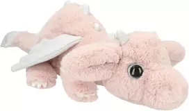 Depesche Topmodel 13428 minkštas žaislas drakonas rožinės spalvos, apie 50 cm didelis pliušinis žaislas su sidabriniais sparnais