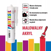 Fome Flex Akrilas su silikono savybėmis Paintasil baltas 310ml Hit