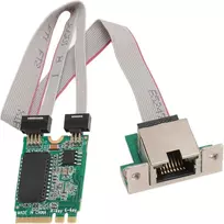 Gigabit tinklo plokštė M.2 A+e, I210at lustas, Rj45