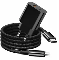 Greitas Usb Type-c įkroviklis su 1 metro pinto Type-c laidu Pd20w