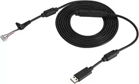 Usb gamepad kabelio pakeitimo kabelis su atjungimo adapteriu, 2,5 metro ilgio, 4 kontaktų dizainas (juodas)