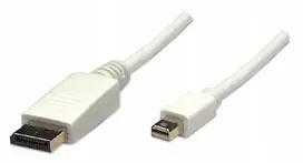 Manhattan Mini Displayport į Displayport kabelis (vyriškas-vyriškas) 2 m