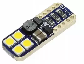 Led automobilinė lemputė W5w T10 12v Dc Canbus Balta Neutrali 4500k