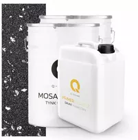 Mozaikinis tinkas juodas su sidabrine žėrute M52 dervos pagrindu 2x 25kg + gruntas 13m2