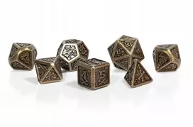 Stede Bonnet 7 metalinių Rpg kauliukų rinkinys