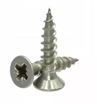 Nerūdijančio plieno medvaržčiai 3x35mm, kūginė galvutė, 20 vnt.