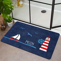 VIKAMA Dark Navy Carpet Blue Doormat Stain-Resistant Welcome Mat Bathroom Mat Rug For Bedroom Carpet For Live Room Home Decor 40X60CM gray
