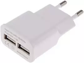 Universalus Usb įkroviklis 2 lizdai 5v-2a baltas
