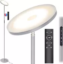 Lubinis šviestuvas Modlicht 30 W lubinis prožektorius Led reguliuojamo ryškumo pilkas, 3330 lm grindų šviestuvas Led su nuotolinio valdymo pulteliu ir jutikliniu valdymu, grindų šviestuvas svetainei su 4 spalvų temperatūromis, 1h laikmatis, modernūs grindų šviestuvai