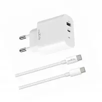 Maxlife Greitasis 20w tinklo įkroviklis su laidu 2 įėjimai Google Pixel 7 Pro