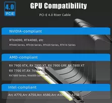 Pcie 4.0 x16 prailginimo laidas, 150mm