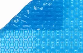 Baseino saulės plėvelė, burbulinė, geobubble 400 mic - šviesiai mėlyna - 5m