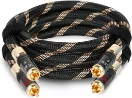Skw upgrade rca audio kabelis 2 x rca į 2 x rca male su savaime užsirakinančiu kištuku, rca kabelis suderinamas su cd, stiprintuvu, dekoderiu - 1 m