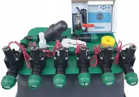 Hunter automatinio laistymo sistema: 6 sekcijos, filtras, daviklis