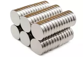 Yizhet 50 neodimio mini magnetų pakuotė, 10 x 2 mm, itin galingi, apytiksliai 2kg lipnumas, 10 x 2 mm, sidabriniai