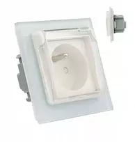 Livolo hermetiškas lizdas su įžeminimu 230v 16a, baltas