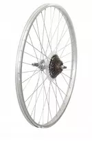 Shimano Dviračio ratas 26 colių galinis su 6 pavarų laisvąja pavara, aliumininis, v-brake