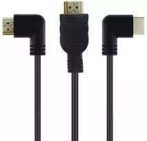 Lokeke 90 laipsnių kairės/dešinės kampo 8k 2.1 Hdmi kabelis, 8k Ultra High Speed 48gpbs Hdmi kabelis, 8k@60hz 4k@120hz, Earc Hdr10, suderinamas su Dolby Version Ps4 Ps5 Tv Switch Roku (1.8m)