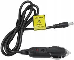 Liitokala 12v 5a automobilinis adapteris-įkroviklis, kištukas 5,5 x 2,5 mm