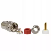 Uc-1 susukamas Pl-259/9 Ptfe/auksinis kištukas ~10mm Rg-213 H-1000 Rf-10 kabeliui