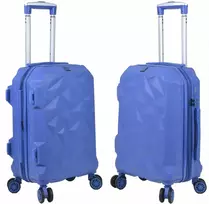 Kelioninis Rankinis bagažas su praplatinimu Sunbag - Modelis Crystal, mėlynos spalvos
