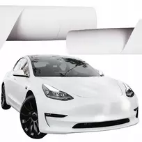 Balta matinė lipni plėvelė automobiliams 123x300cm