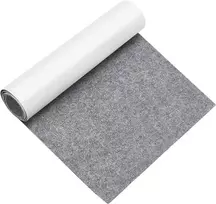 Fotelis Vueinrg veltinis lipnus, parduodamas metrais, 2 mm veltinio slystukai, lipnus veltinio kilimėlis 30 x 200 cm, lipnios veltinio plokštės baldų slystukams kirpti, veltinis kėdėms, baldams, sofai (pilkas)