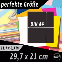 100 lapų A4 spalvoto popieriaus rinkinys, 10 spalvų, 130 g/m²
