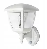 Lauko sodo šviestuvas su judesio davikliu Led E27 baltas Ip44