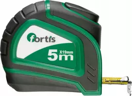 Fortis 04547298 Susukama matavimo juosta, Ii klasė, 5 m x 19 mm / geltona