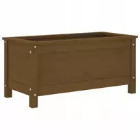 Vidaxl sodo gėlių dėžė, medaus ruda, 82,5x40x39 cm, mediena