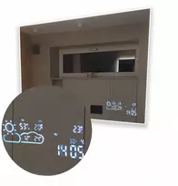 Orai stotis su wifi ir jungikliu, priedas prie led veidrodžio