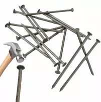 Statybiniai cinkuoti vinys 3,0x80mm 5kg, universalūs, skirti medienai